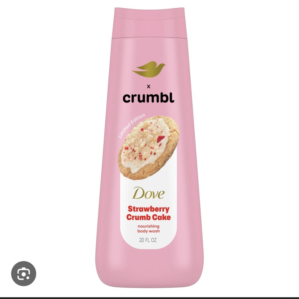 Dove Crumbl Body Wash Strawberry Crumb Cake